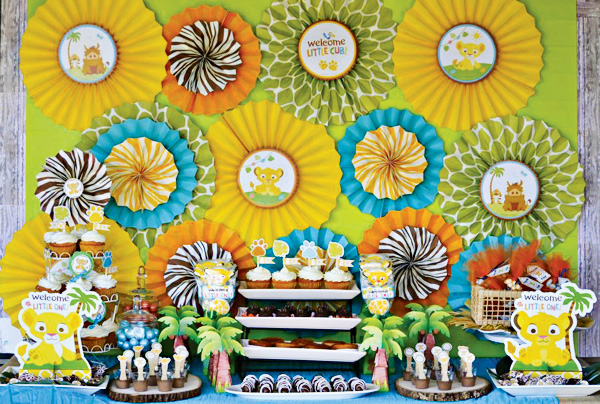 Baby Shower con temática Simba | JER Eventos