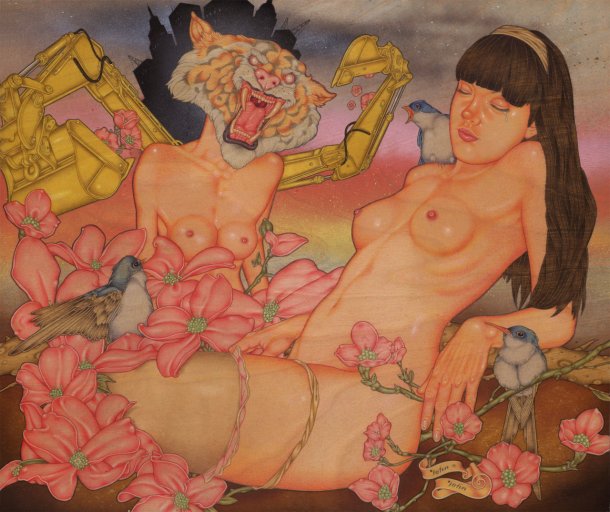 John John Jesse pinturas pin up girls garotas punk nsfw surreais peitos sensuais provocantes eróticas