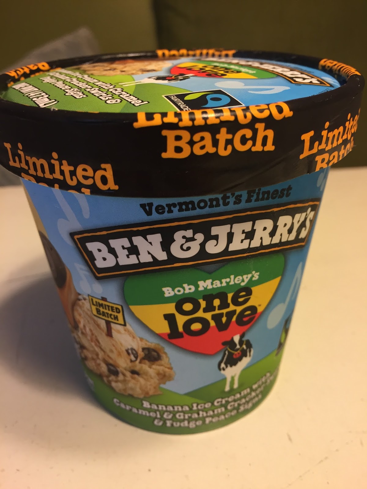Ben & Jerry's Limited Batch Bob Marley's One Love