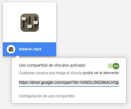 copiar enlace de descarga directa Google Drive