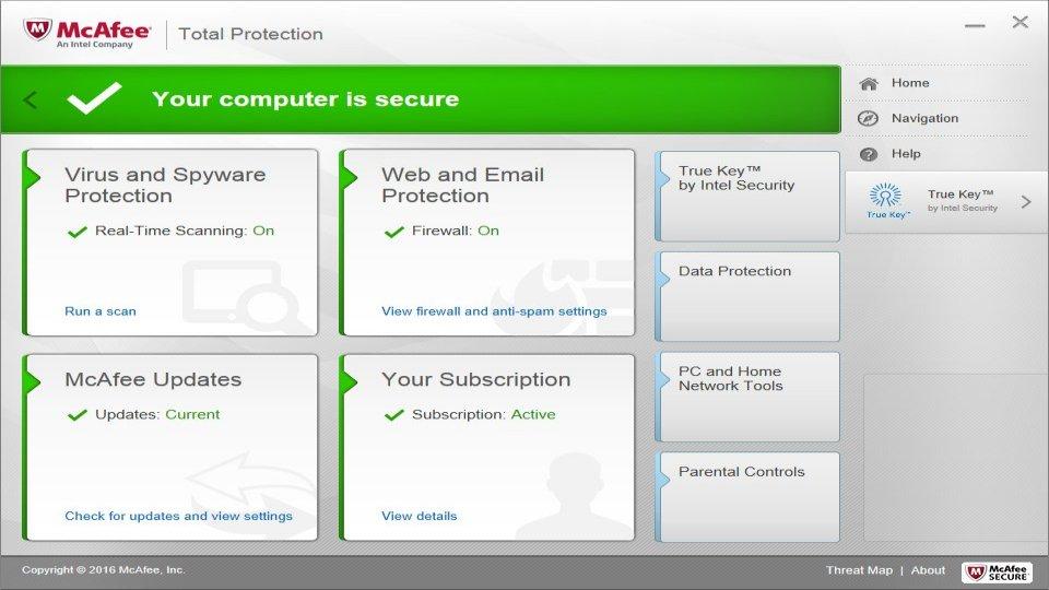 mcafee internet security 2017 operating system