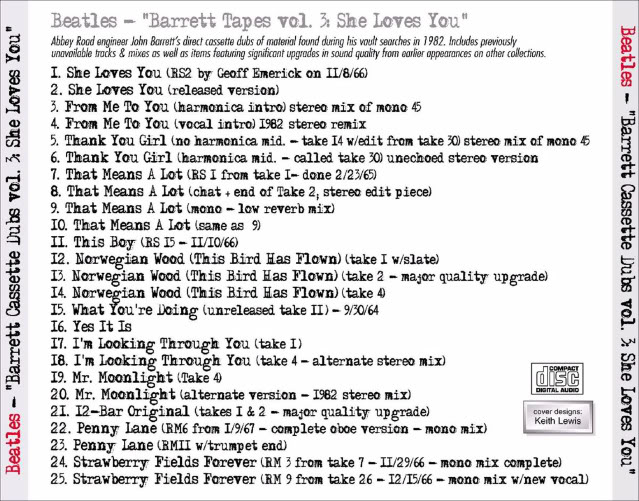 T.U.B.E.: The Beatles John Barrett's Cassette Dubs Vol. 1-8 (STU/FLAC)