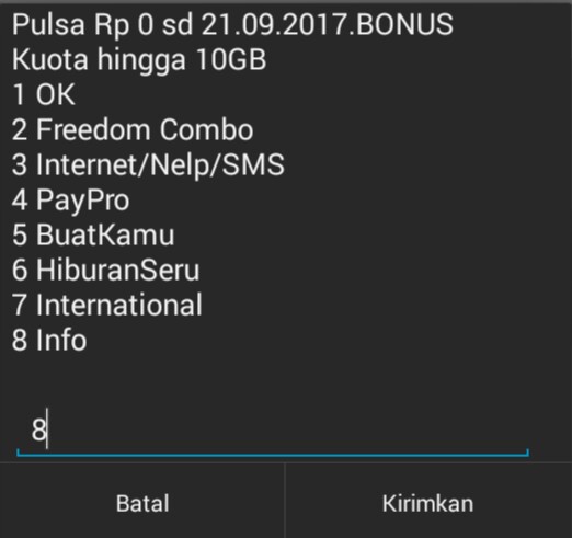 cek pulsa indosat