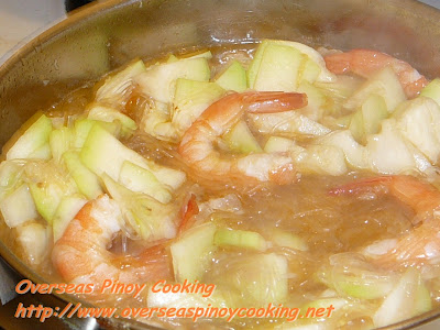 Ginisang Upo with Sotanghon - Cooking Procedure Ginisang Upo with Sotanghon - Cooking Procedure