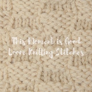 loom knit 4 stitch check stitch