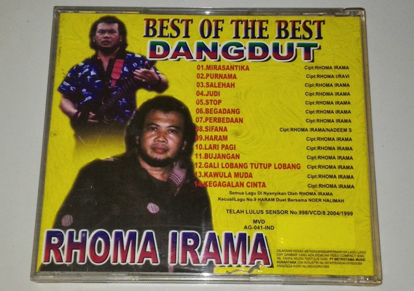 VCD Rhoma Irama Best Of The Best Dangdut MUSIKUPEDIA