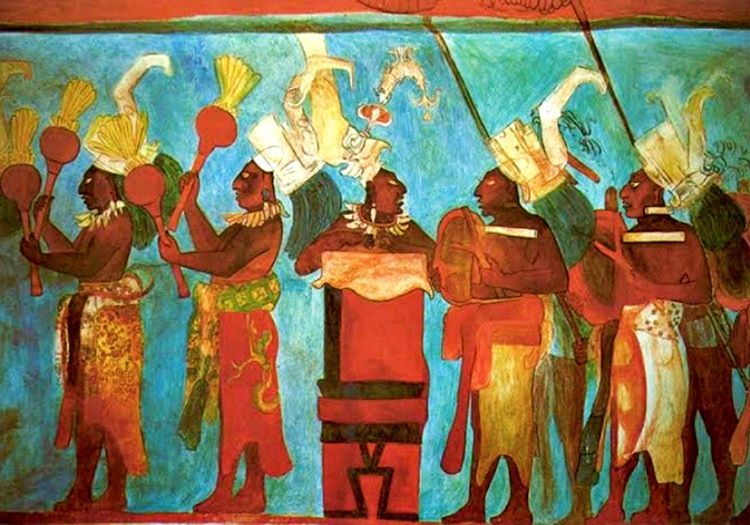 Bonampak Freskleri, Mayaların kendi geleneklerini resmettikleri renkli duvar resimlerden oluşmaktadır.
