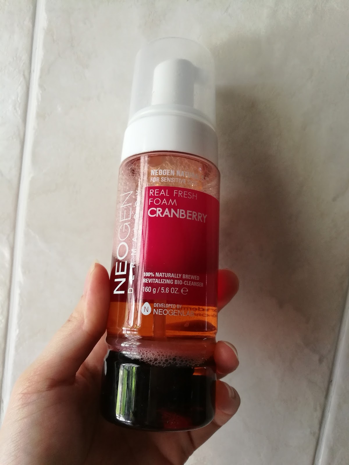 Neogen Dermalogy Real Fresh Foam Cranberry Cleanser & Gauze Peeling