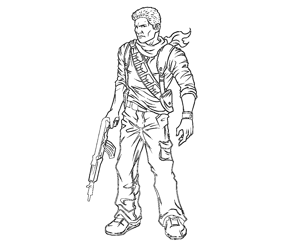 uncharted 3 coloring pages - photo #6