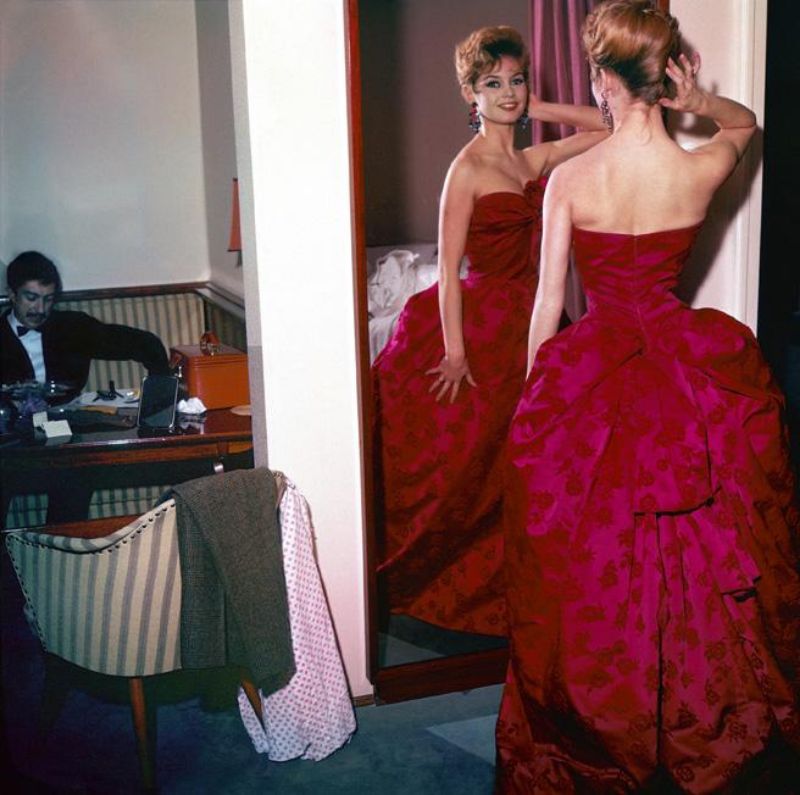brigitte bardot red dress