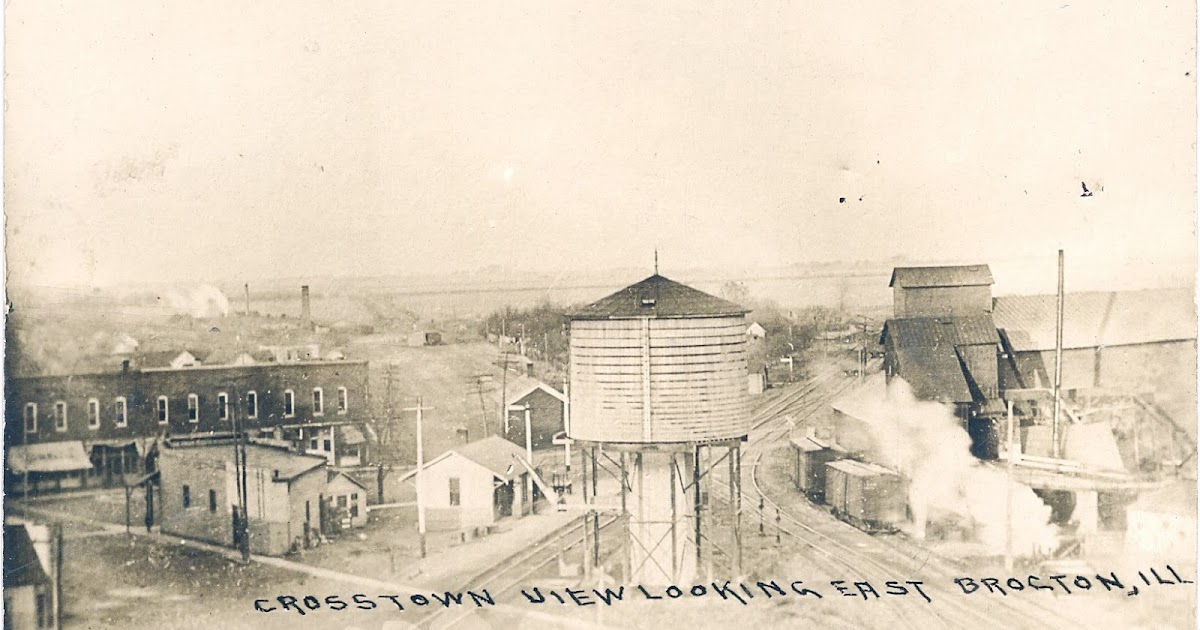 Towns and Nature Brocton, IL NKP(Cloverleaf) Water Tower