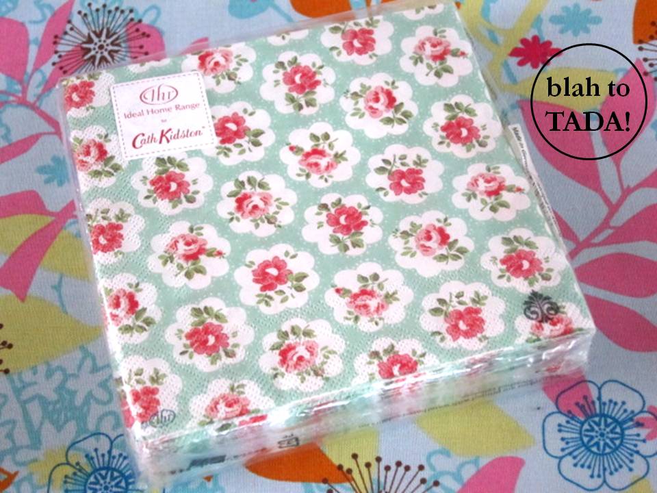 blah to tada paper napkins flower print paper napkins