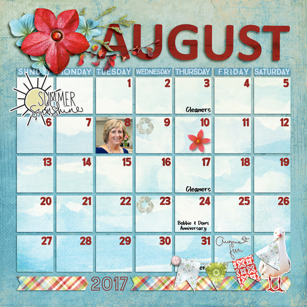 fun calendar template