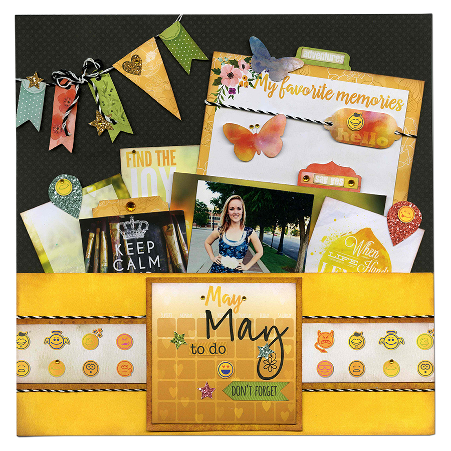 The BoBunny Blog: Calendar Girl Layout!