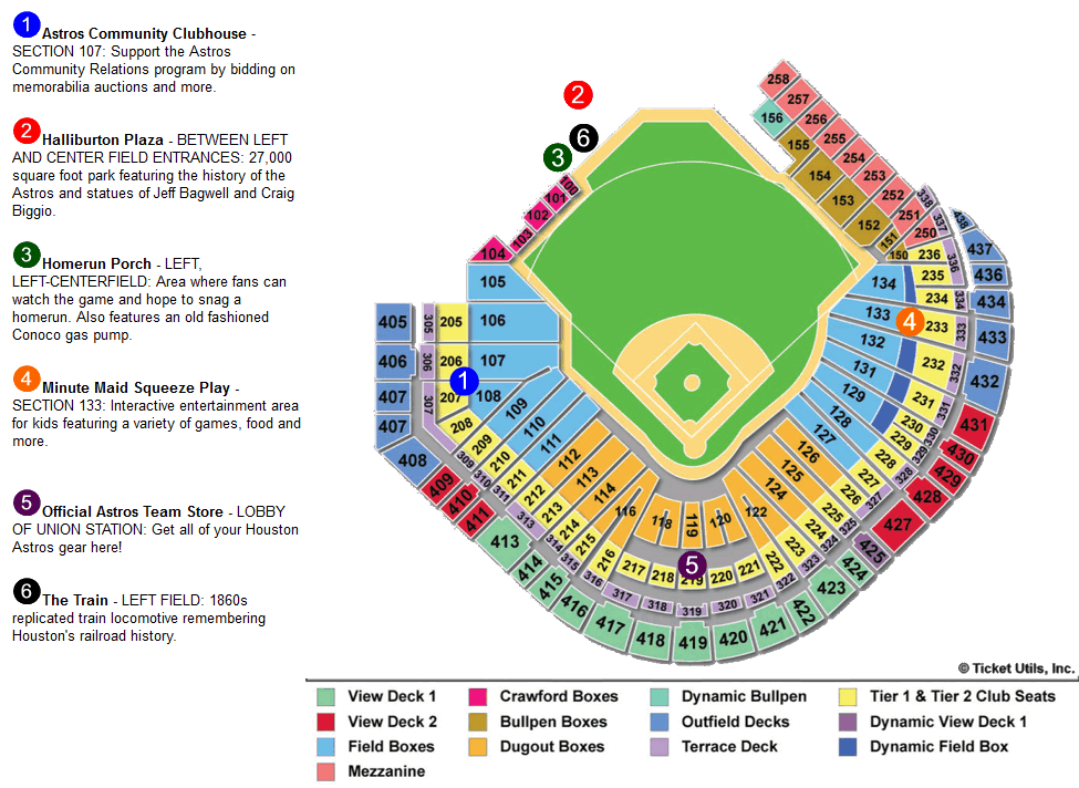 Minute Park Seating Chart