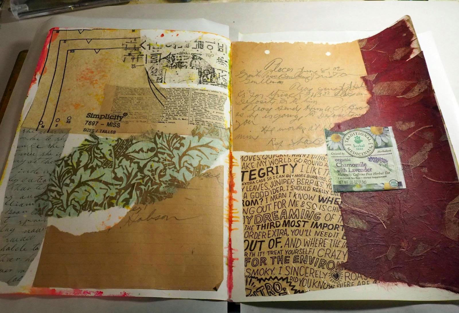 * creative lenna *: catching up on journal pages