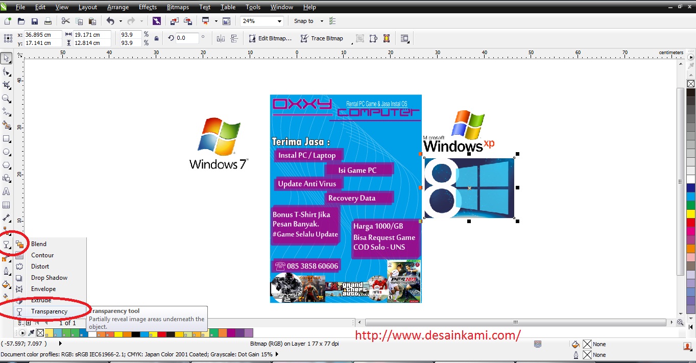 Cara Membuat Gambar Transparan di Corel Draw - #tukangketik