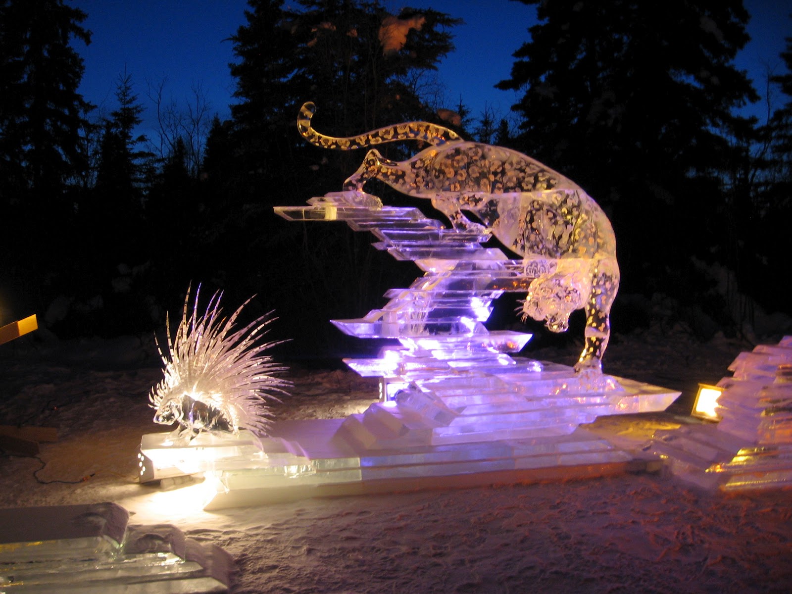 Homemade Alaska Ice Sculptures At Ice Alaska