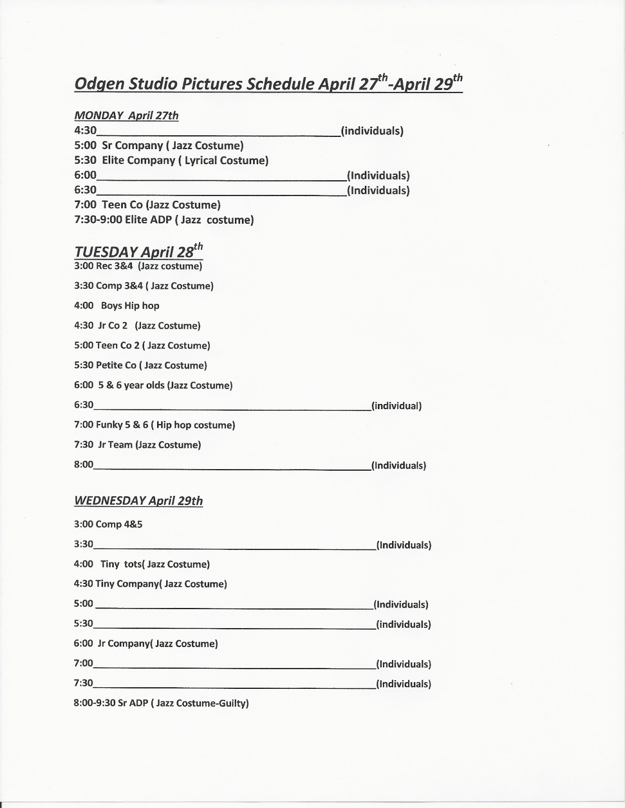 Ogden Studio Pictures Scheduled