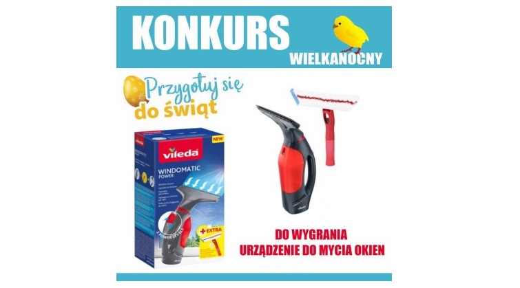Wygraj myjkę parową do okien Vileda Konkurs