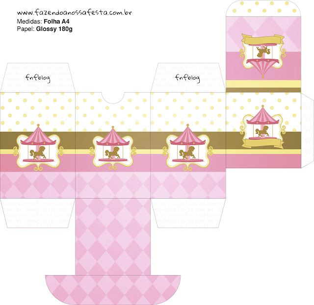 Carousel in Pink: Free Printable Boxes. Carousel in Pink: Free Printable Boxes.