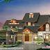 Modern+Traditional style sloping roof house