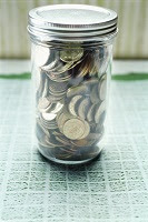 jar of coins