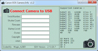 cara cek shutter count canon online