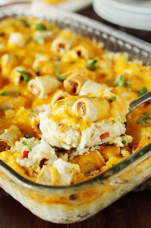 Cheesy Taquito Rice Bake The Kitchen is My Playground