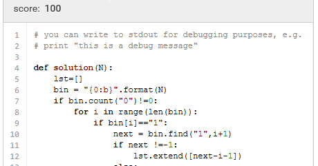 Codility Lesson 1: Iterations BinaryGap (Solution in Python) Codility Lesson 1: Iterations Binarygap (Solution In Python)