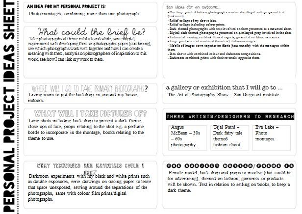 Lauren Carr: Personal Project Ideas and Mood Board.