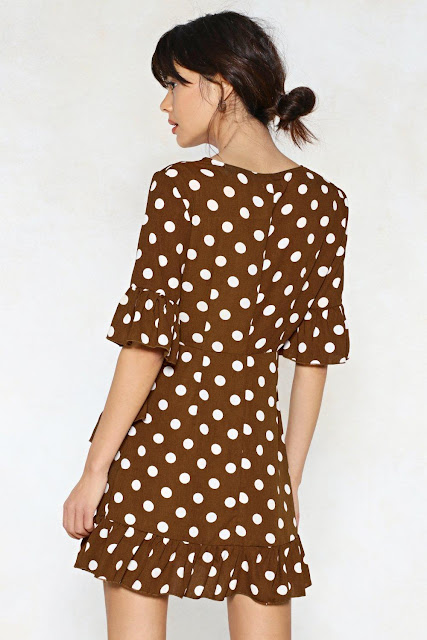 abito a pois bianchi su fondo marrone polka dots dress mango dress ss 2018 mango polka dots collection collezione mango primavera estate 2018 tendenza pois tendenza polka dots mariafelicia magno fashion blogger color block by felym fashion blog italiani fashion blogger italiane fashion bloggers italy