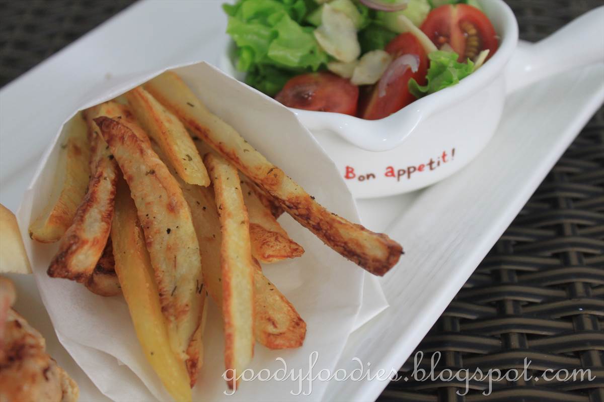 GoodyFoodies Recipe Ovenbaked fries/chips with truffle oil