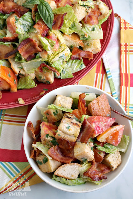This hearty Basil BLT Panzanella Salad combines all the goodness of the classic sandwich with the fresh flavors of summertime.
