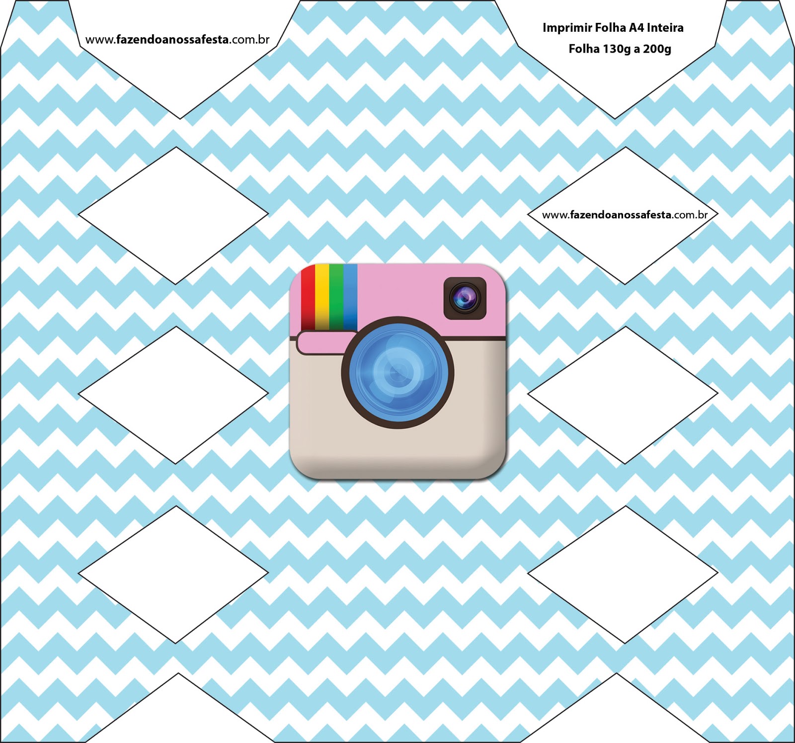 Instagram Party Free Printable Boxes. Oh My Fiesta! for Geeks