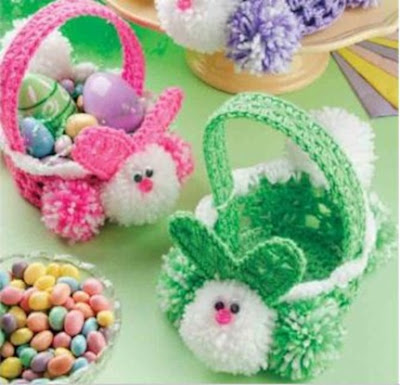 Free Crochet Pattern - Easter Bunny And Basket Graph from the