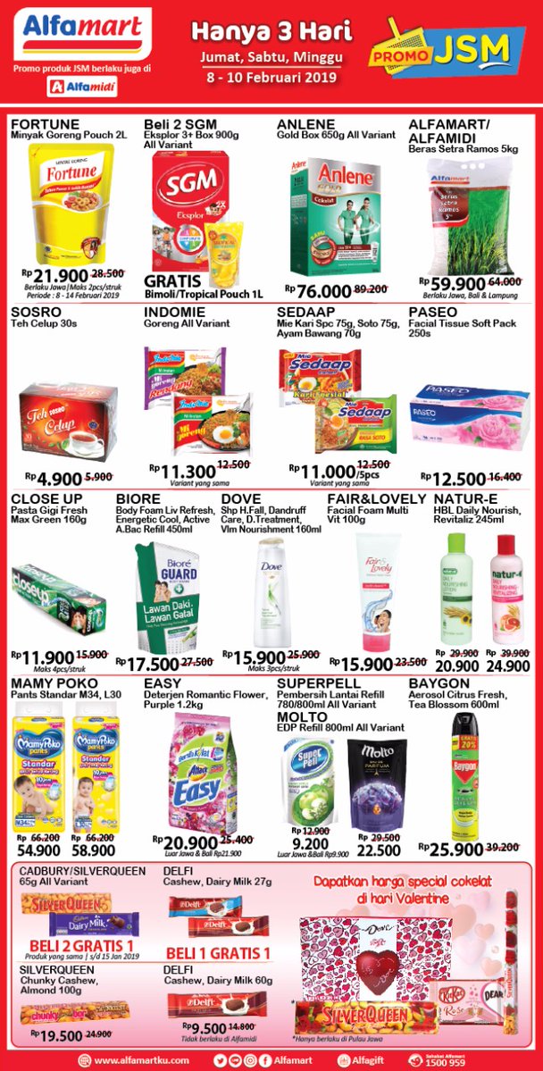#Alfamart - #Promo #Katalog JSM Periode 08 - 10 Februari 2019 #Alfamart - #Promo #Katalog JSM Periode 08 - 10 Februari 2019