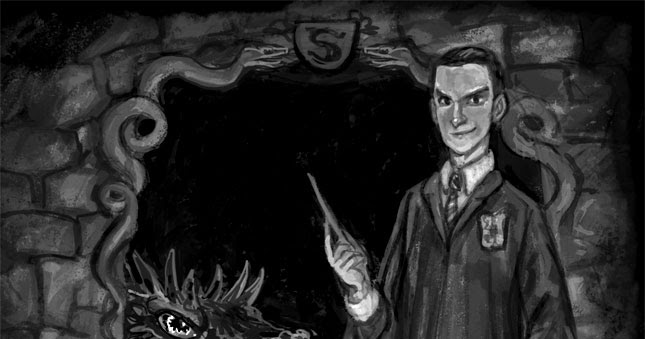 Felicia Cano's Blog: Tom Riddle and The Basilisk Sketch