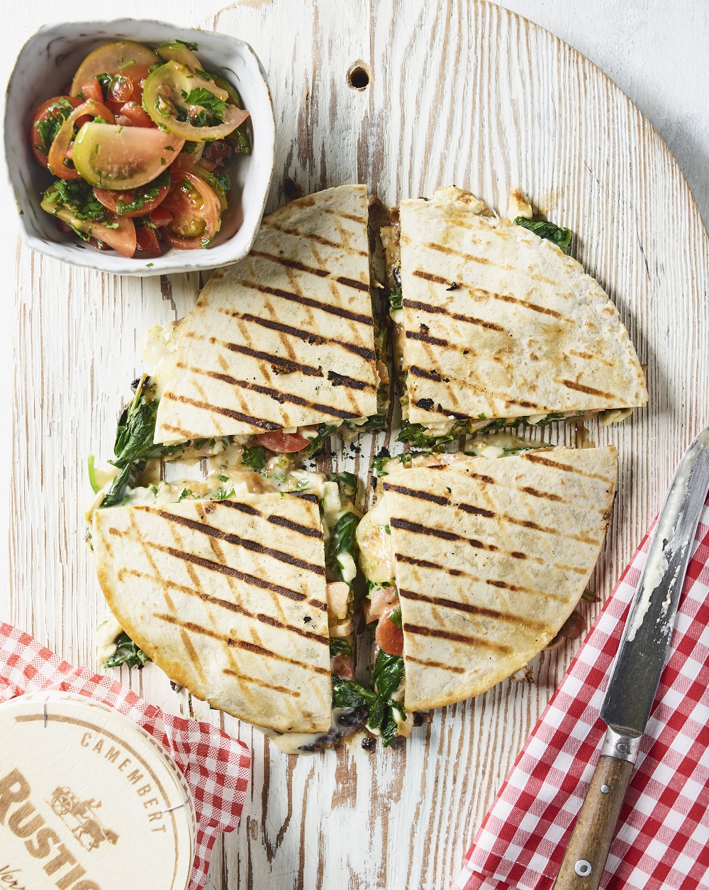 Le Rustique Camembert Quesadillas. Le Rustique Camembert Quesadillas