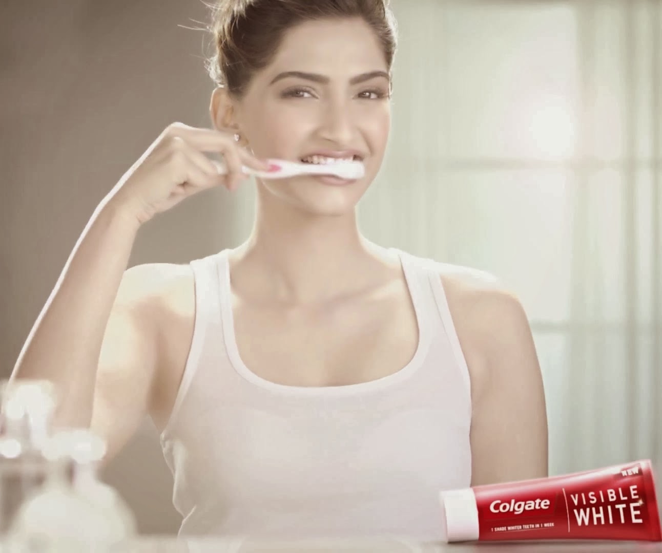 Sonam Kapoor Photoshoot for Colgate Visible White Ad INDIAN CINEMA