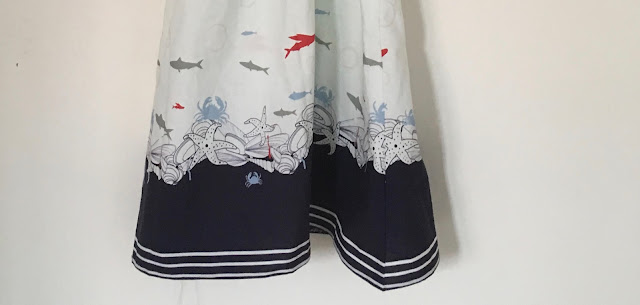 Robe Réglisse d'allaitement en tissu marin - Deer and Doe - Amandine chadessolier
