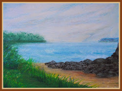 pastel oil landscape painting pastels sea beside landscapes seascapes experimenting