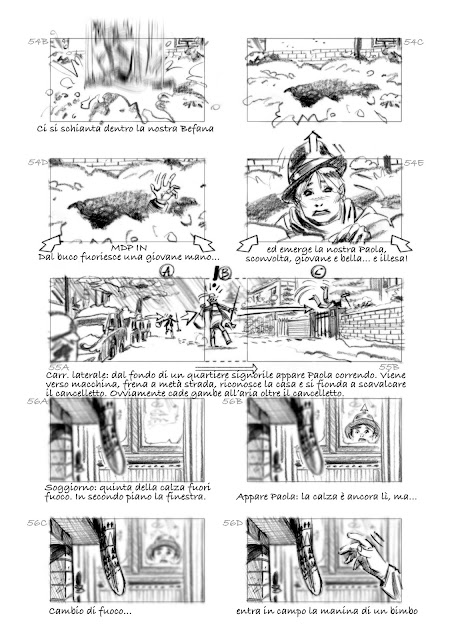 #storyboard La befana vien di notte