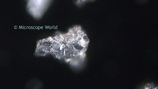 Darkfield metallurgical microscope image.