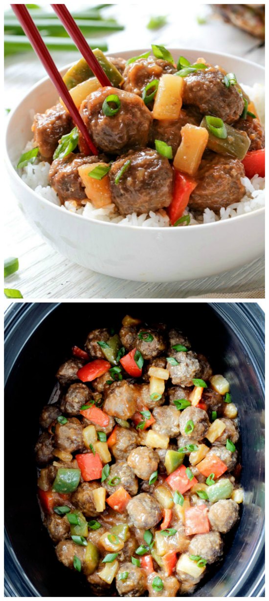 Slow Cooker from Scratch® Slow Cooker Hawaiian Meatballs from Recipe Girl