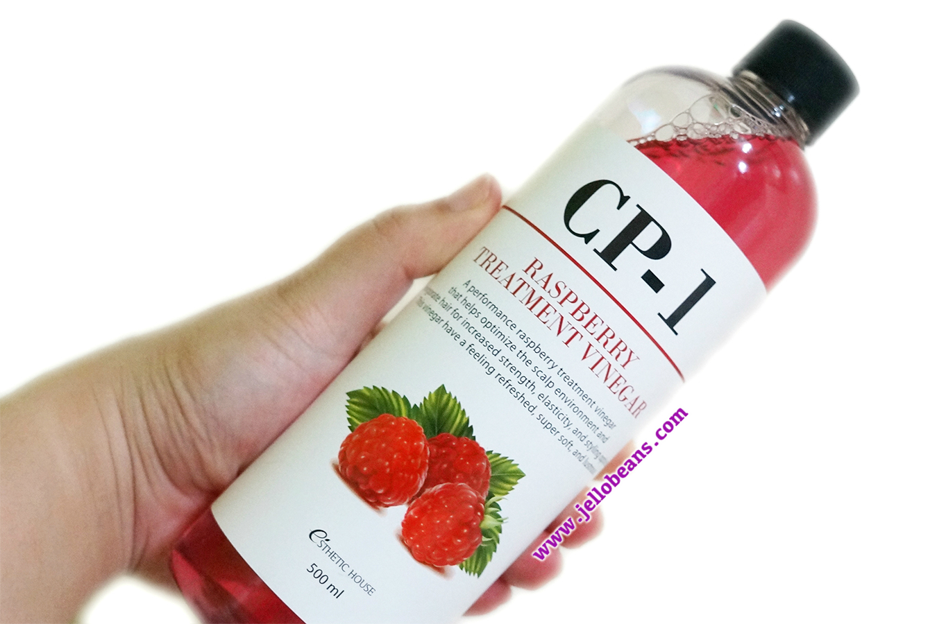 Esthetic House CP1 Raspberry Hair Vinegar Review Jello Beans