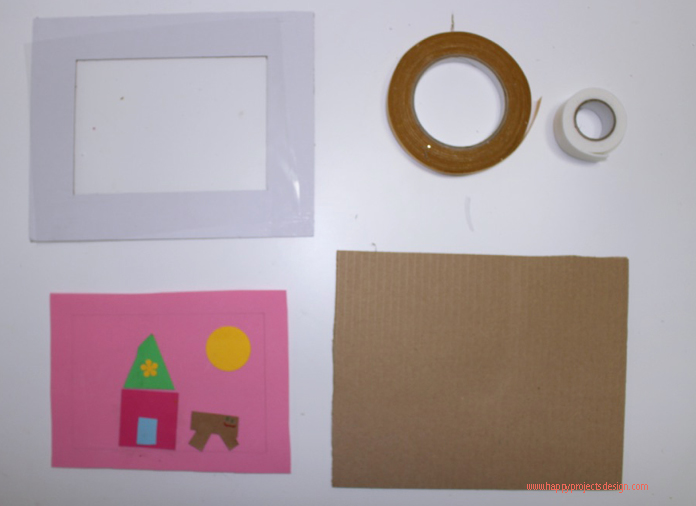 collage paisaje nevado diy