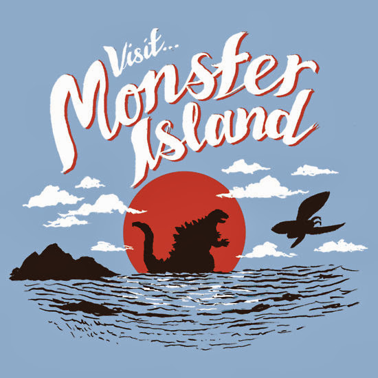 Today's T : 今日のゴジラの怪獣島 Tシャツ