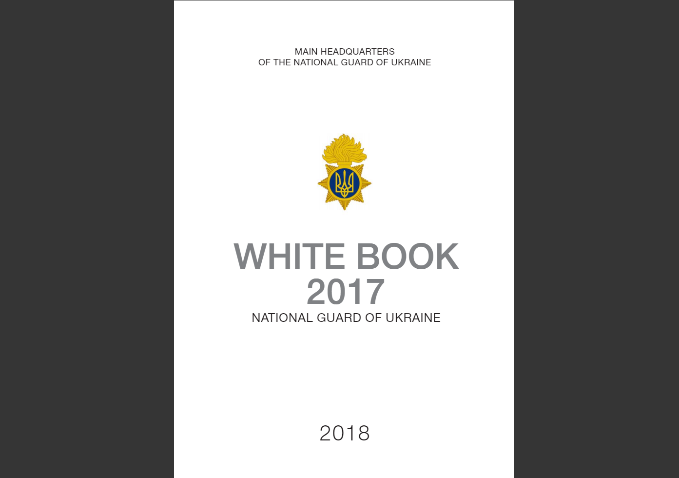 англомовна версія Білої книги Національної гвардії України за 2017 рік