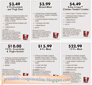 Free Printable Kfc Coupons Free Printable Kfc Coupons